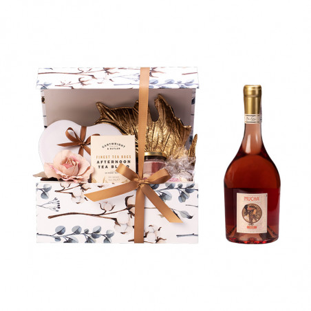 Kuferek Rose z winem