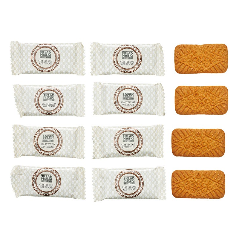 Skład Praski Puszka Karmelizowanych Ciasteczek Korzennych z Cynamonem