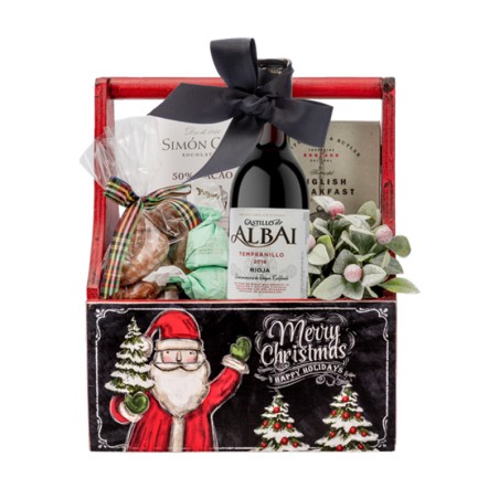 Koszyczek Prezentowy Mikołajkowy Xmas