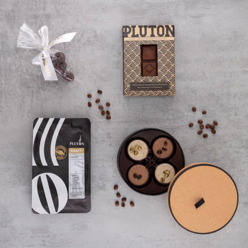Pluton Kuferek Prezentowy Złoty