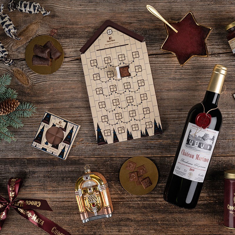 Choco Maya Kuferek Adwentowy z serii z Serii Nobilia i Robert Mielżyński Polecają Xmas