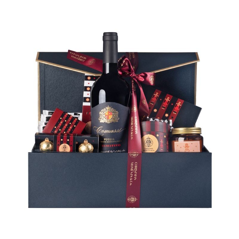 Kuferek Wine & Gold Xmas Z SERII NOBILIA I ROBERT MAKŁOWICZ POLECAJĄ Xmas