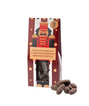 Skórka pomarańczowa w czekoladzie Earl Grey 45 g